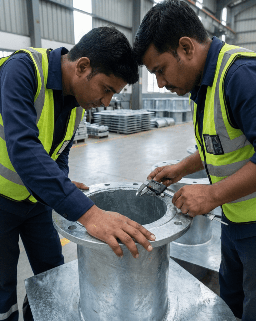 stainless steel puddle flange