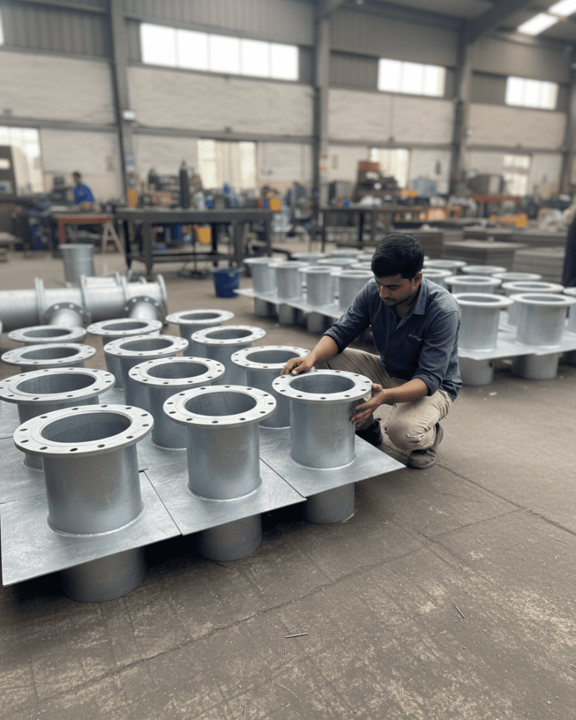 stainless steel puddle flange